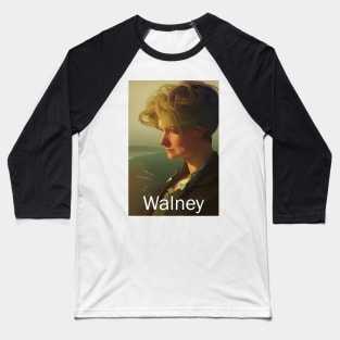 Walney Island, Cumbria, England, in the style of old Railway Posters Baseball T-Shirt